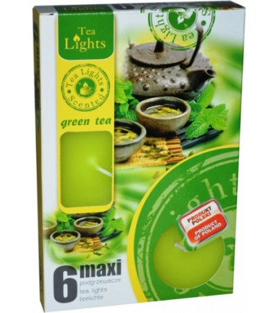 Sviečka čajová 6 kusová MAXI GREEN TEA Sviečka čajová 6 kusová MAXI GREEN TEA